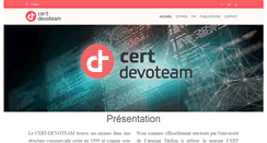 Desktop Screenshot of cert-devoteam.fr